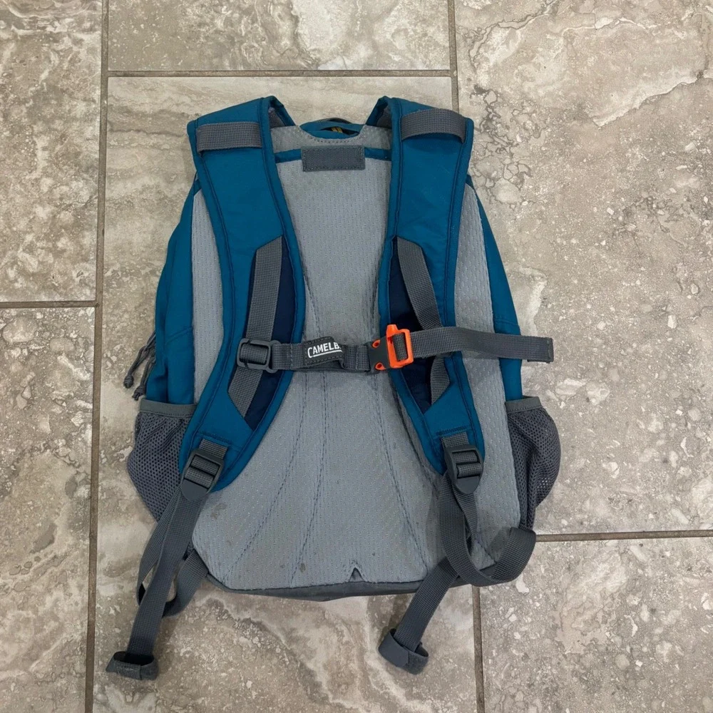 CamelBak Scout Kids Hydration Backpack Blue Grey Set of 2 No Bladder